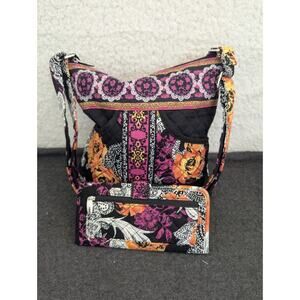 Marie Osmond Lifestyle Collection Quilted‎ Purse Matching Wallet, Pocketbook